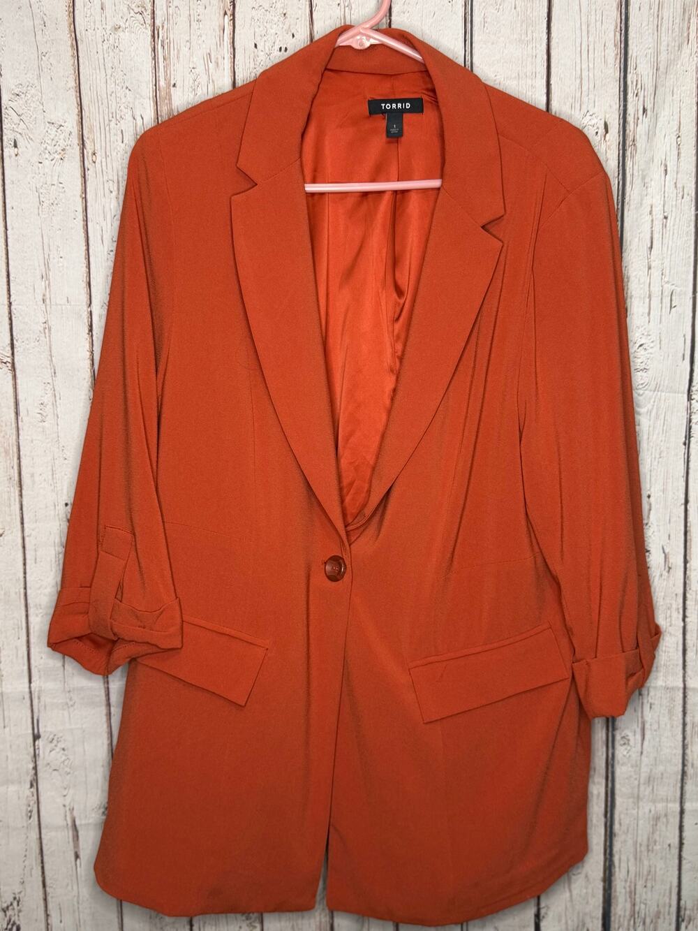 Torrid Orange Blazer Size 1XL